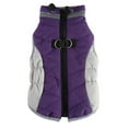 thumbnail image 1 of Purple Dog Coat Winter Warm Jacket - Padded Vest with Built-In Harness, Reflective, Windproof, Zipper Closure for Cold Weather, 1 of 6