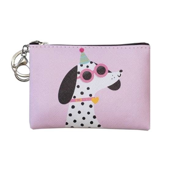Purple Dog Themed Zipper Sewing Pouch