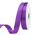 thumbnail image 1 of Purple Double Faced Satin Ribbon Bows & Ribbons - 1 inch x 100 Yards, 1 of 6
