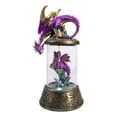 thumbnail image 1 of Purple Dragon Guarding Hatchling Celtic Knot Canister Backflow Incense Burner, 1 of 9