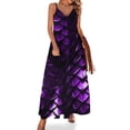 thumbnail image 1 of Purple Dragon Scales Sleeveless Dress Loose Women's Dress Dresses Luxury Evening Dresses, 1 of 9