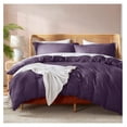 thumbnail image 1 of Purple Duvet Cover Full Size - Soft Double Brushed Full Size Duvet Cover Set, 3 Piece, with Button Closure, 1 Duvet Cover 80x90 inches and 2 Pillow Shams, 1 of 9