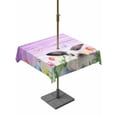 thumbnail image 1 of Purple Easter Outdoor Tablecloth - 60x60 Inch Square Dining Table Cover, Spring Botanical Floral Rabbit Butterfly Waterproof Outdoor Table Cloth with Umbrella Hole & Zipper for Picnic/Patio/Party, 1 of 7