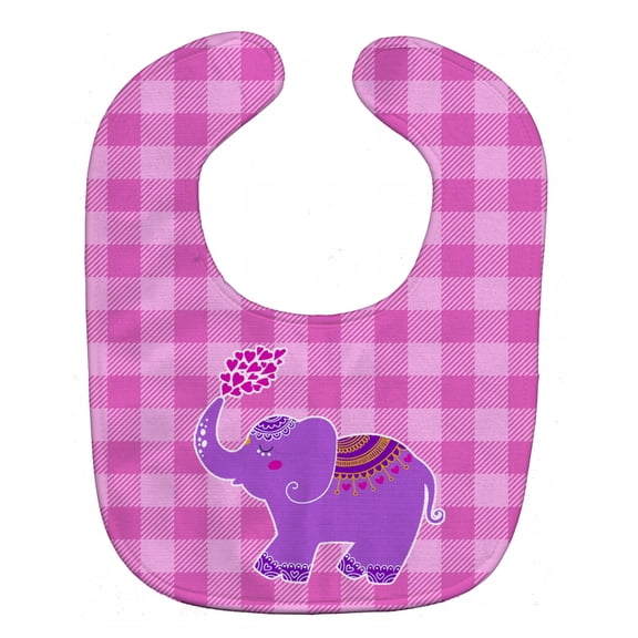 Purple Elephant Baby Bib