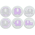 thumbnail image 1 of Purple Elephant Drawer Pulls Elephant Nursery Decor Ceramic Cabinet Drawer Knobs, 6 Set, 1 of 2
