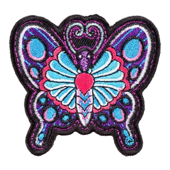 Purple Emperor Butterfly Themed Patch, 2.5" W x 2.25" H Butterfly Patches by PatchStop