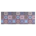 thumbnail image 1 of Purple Ethnic Geometric Patchwork Pattern Kitchen Rug Mat,Kitchen Runner Rugs Non Skid Washable,Decorative Kitchen Floor Mats for Kitchen,Sink,Laundry,17"X47", 1 of 5