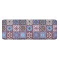 thumbnail image 1 of Purple Ethnic Geometric Patchwork Pattern Kitchen Rug Mat,Kitchen Runner Rugs Non Skid Washable,Decorative Kitchen Floor Mats for Kitchen,Sink,Laundry,17"x47.2", 1 of 7