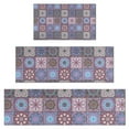 thumbnail image 1 of Purple Ethnic Geometric Patchwork Pattern Kitchen Rugs Sets Of 3,Kitchen Runner Rugs Non Skid Washable,Decorative Kitchen Floor Mats for Kitchen,Sink,Laundry,17"x30"+ 17"x47" + 17"x59", 1 of 6