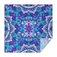 thumbnail image 1 of Purple Ethnic Mandala Pattern Square Tablecloth,Waterproof Square Table Cover,Wipeable Spillproof Washable Table Cover for Home Kitchen Party Decor 52"x52"(132x132cm), 1 of 6