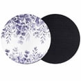 thumbnail image 1 of Purple Eucalyptus Leaves Coasters Set of 2, Absorbent Coasters for Drinks, Spring Summer Botanical Coaster for Desk Coffee Table Protection, Home Decor House Warming Gifts 4", 1 of 8