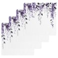 thumbnail image 1 of Purple Eucalyptus Leaves Kitchen Dish Towels for Drying Dishes Set of 4, Summer Watercolor Leaf Waffle Weave Microfiber Hand Tea Bathroom Towels Quick Dry & Absorbent Towel 12x12, 1 of 7