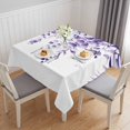 thumbnail image 1 of Purple Eucalyptus Leaves Table Cloth Waterproof Tablecloths, Spring Rustic Botanical Tablecloth Dining Table Cover for Kitchen Party Tabletop Outdoor, Square Tablecloth 54x54 Inch, 1 of 9