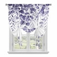 thumbnail image 1 of Purple Eucalyptus Leaves Tie Up Curtains 45 Inches Long, Kitchen Window Curtains Over Sink, Spring Summer Botanical Small Window Curtains Shade Balloon Curtains Valances for Bedroom/Cafe 34"x45", 1 of 8