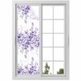 thumbnail image 1 of Purple Eucalyptus Window Privacy Film, Botanical Plant Rustic Branch Floral Static Cling UV Sun Blocking Heat Control Window Tint, Non-Adhesive One Way Windows Privacy Cover 17.7''x78.7'', 1 of 7