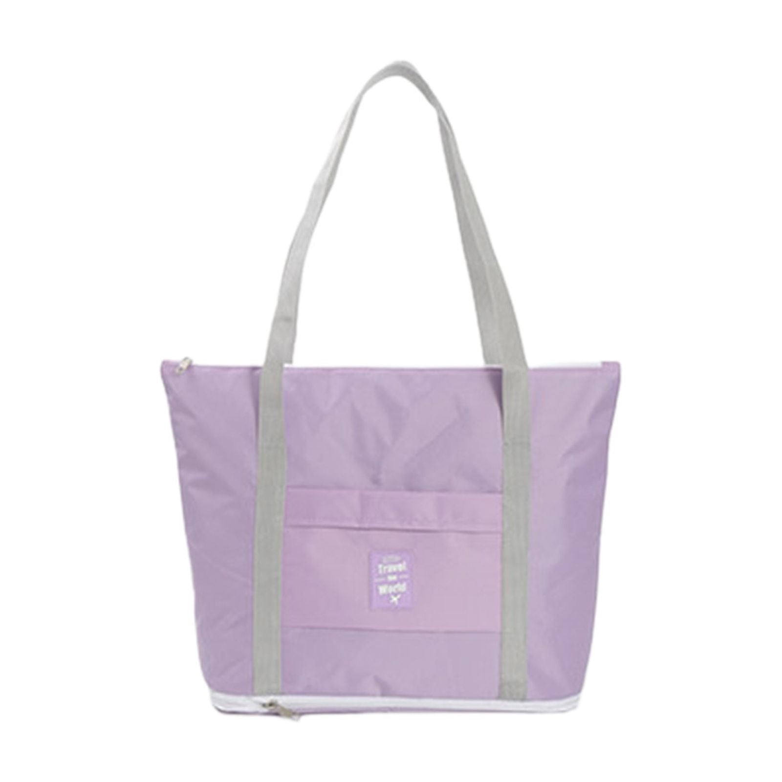 Portable Totes Purple Expandable Foldable Travel Storage Bag, Waterproof Portable Tote ...