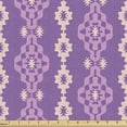 thumbnail image 1 of Ambesonne Purple Fabric by the Yard Upholstery, Geometric Retro Patterns, 1 Yard, Violet Blush, 1 of 5