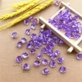 thumbnail image 1 of Purple Fake Ice Rocks, 200PCS Purple Holographic Acrylic Crushed Sparkling Purple Fake Diamonds Holographic Plastic Purple Gems Marble Vases Fillers Table Scatter Decoration, 1 of 4