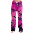 thumbnail image 1 of Purple Fall, Autumn, & Halloween Themed Pajama Pants Women's Halloween wide leg pants. High waist, soft, comfy, baggy style, with pockets. Great for parties. S, 1 of 5