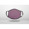 thumbnail image 1 of Purple Faux Leather Print Design - 3-Ply Reusable Soft Cloth Face Covering, Unisex, Cotton Inner Layer, 1 of 3