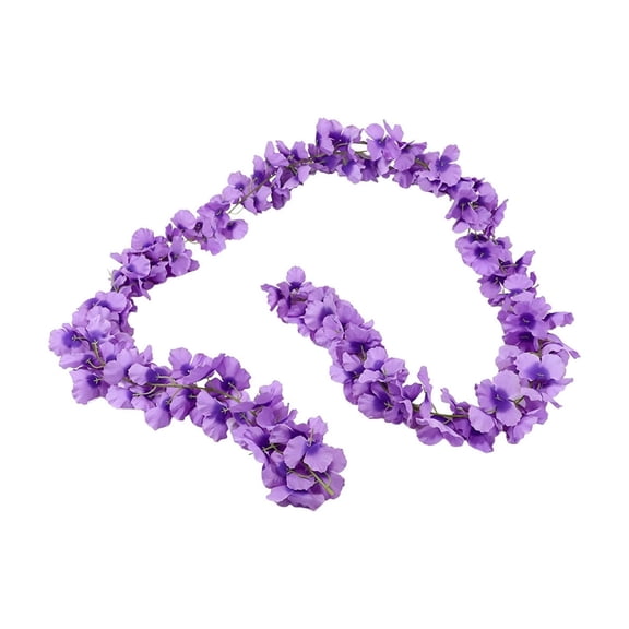 Purple Faux Wisteria Flower String Hanging Garland Purple For Wedding Party Home Garden Wall Ceiling Decor