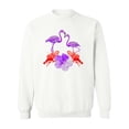 thumbnail image 1 of Purple Flamingos Sweatshirt Women -SPIdeals Designs, Female XX-Large, 1 of 4
