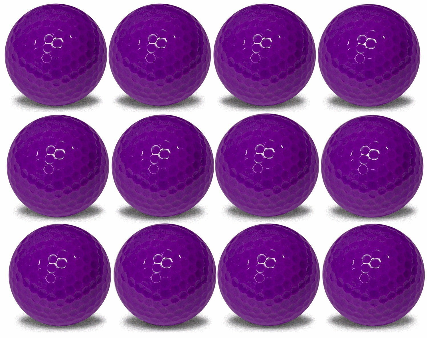 Purple Floating Golf Balls 12 Pack by GBM Golf