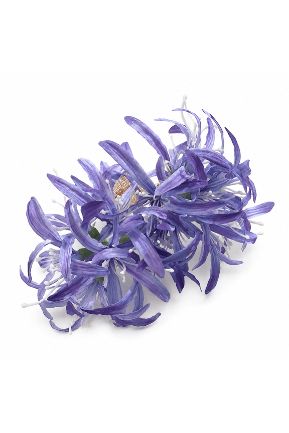 Purple Floral Hair Claw Clip, Large Strong Hold Butterfly Shark Clip with 3D Forest Flower Design, Dreamy Purple Hair Accessories for Long Thick Hair, Travel, Daily Styling and Photo Outfits