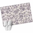 thumbnail image 1 of Purple Floral Leaf Large Area Rugs for Bedroom Living Room, Soft Non Slip Carpet Bedside Rug, Retro Farmhouse Plant Tree Branch Rectangular Floor Cover Kitchen Accent Rug 2'x3' for Dining Room/Office, 1 of 9
