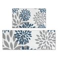 thumbnail image 1 of Purple Floral and Petal Pattern Kitchen Rugs Sets Of 2,Anti Fatigue Kitchen Mat Rugs Non Slip Washable,Decorative Kitchen Floor Mats for Kitchen,Sink,Laundry,17"x30"+17"x47", 1 of 7