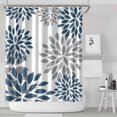 thumbnail image 1 of Purple Floral and Petal Pattern Shower Curtain 84"x72" ,Bathroom Decorative Shower Curtains Set with 12 Hooks,Modern Waterproof Washable Shower Curtain, 1 of 6