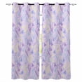 thumbnail image 1 of Purple Floral Retro Blackout Curtains for Bedroom Living Room Darkening Curtains 84 Inch Length 2 Panels Set Abstract Vintage Floral Botanical Window Curtain Window Treatment Grommet Drapes 52"x84", 1 of 9