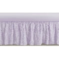 thumbnail image 1 of Purple Floral Rose Dust Ruffle Crib Skirt by Sweet Jojo Designs, 1 of 2
