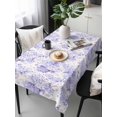 thumbnail image 1 of Purple Floral Tablecloth Rectangle Table Cloth 60x120, Waterproof Tablecloth Outdoor Table Cloth, Hydrangeas Flower Spring Summer Botanical Washable Table Cover for Kitchen Dinning Party, 1 of 8