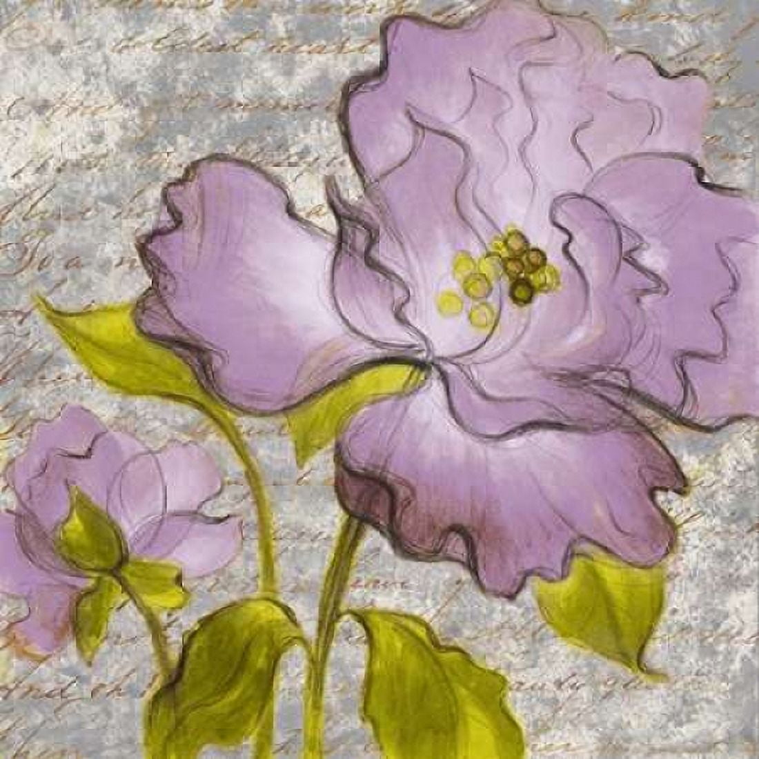 Purple Florals I Canvas Art - Lanie Loreth (24 x 24)