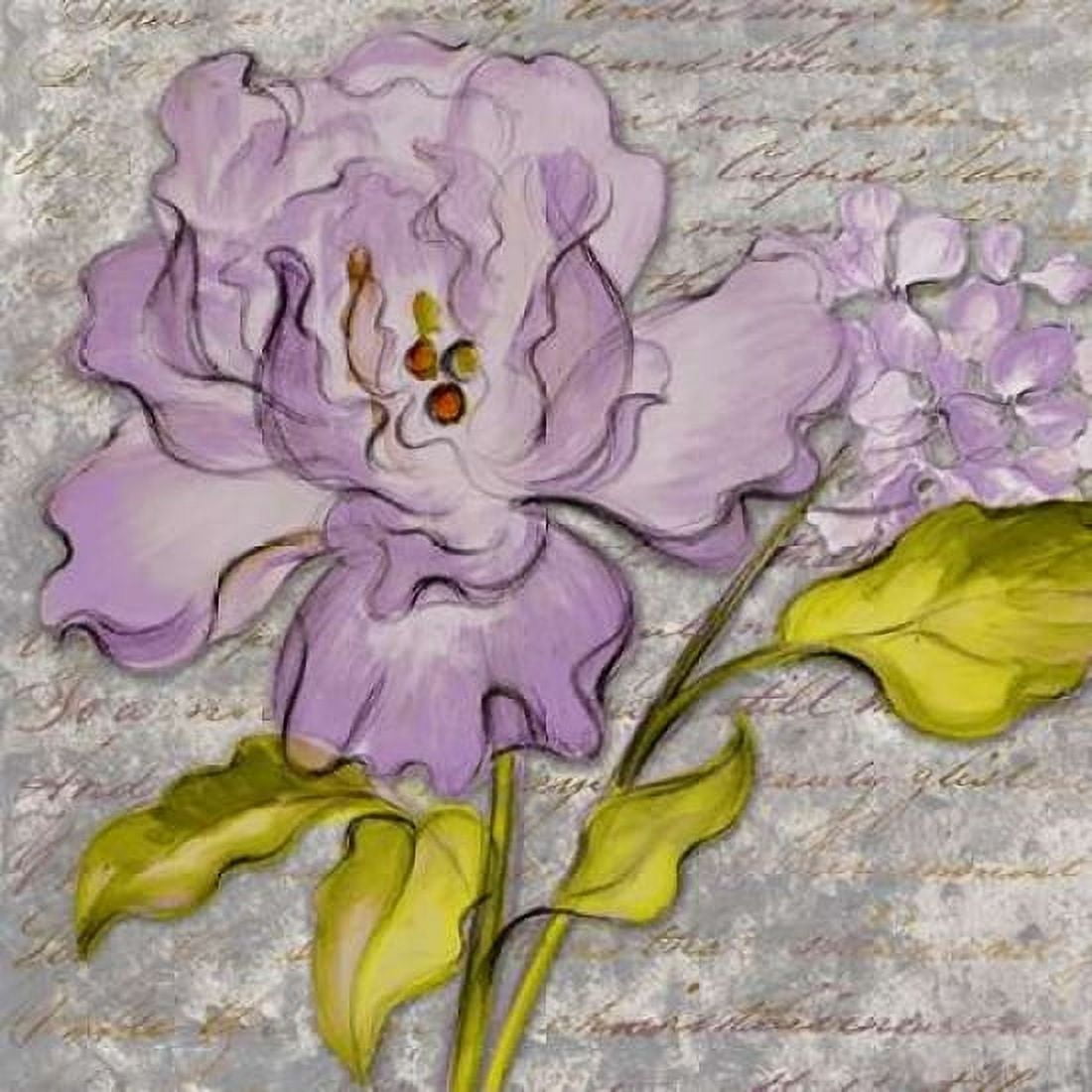 Purple Florals II Canvas Art - Lanie Loreth (24 x 24)