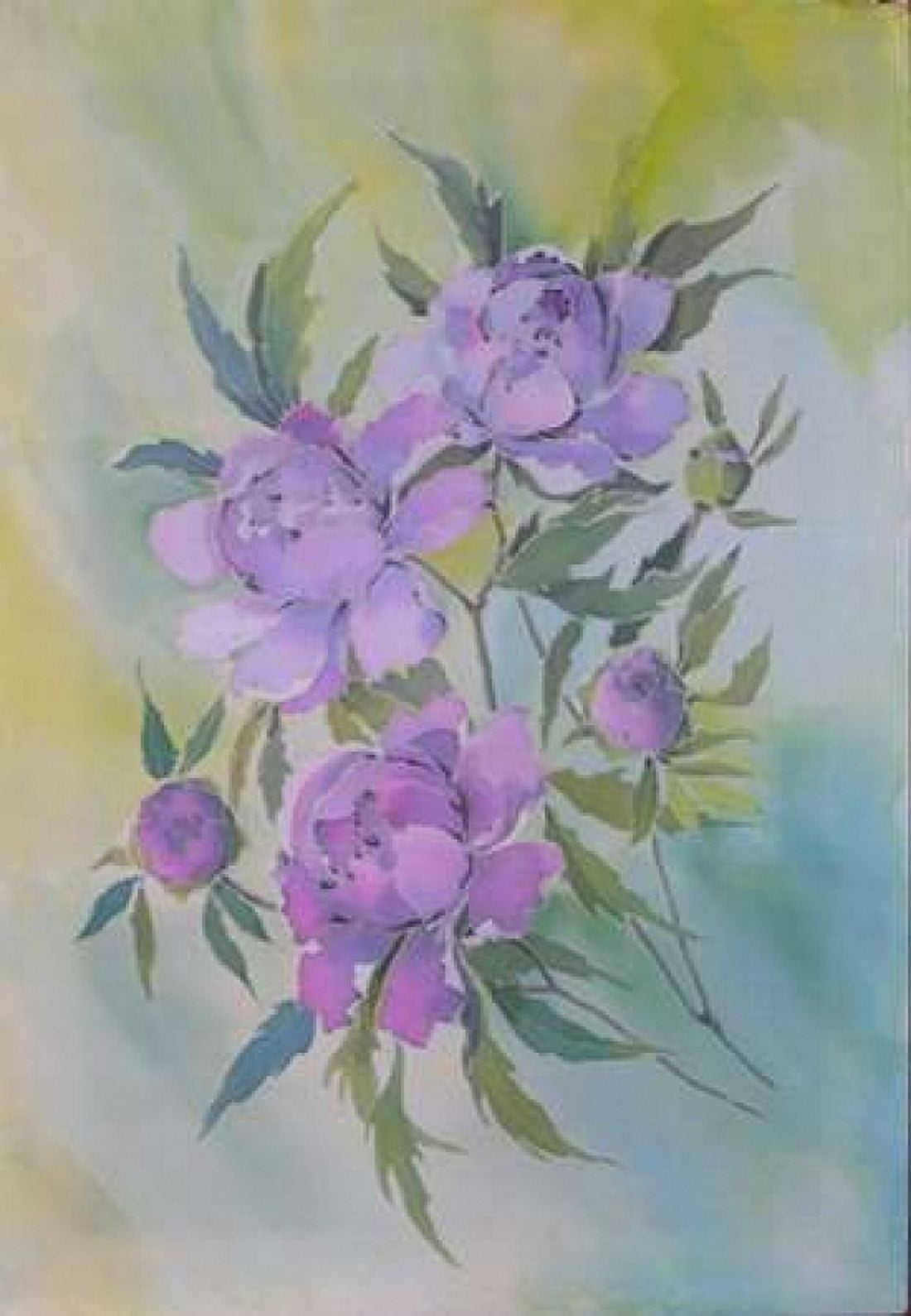 Purple Floriade I Canvas Art - Alisa Mayskaya (20 x 28)