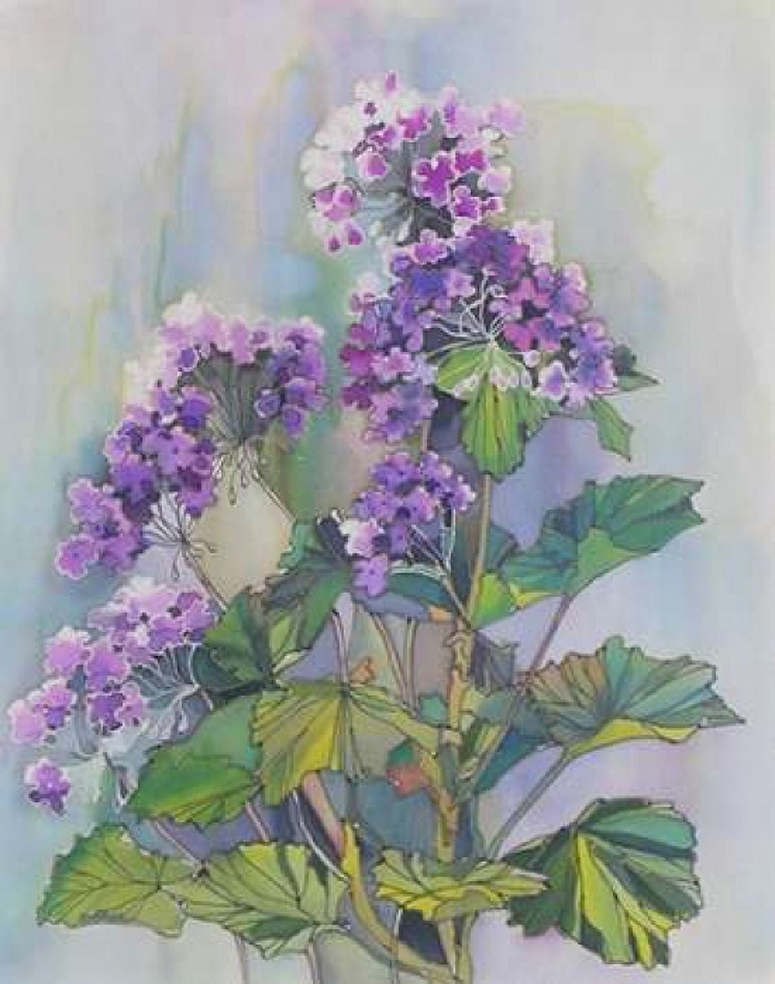 Purple Floriade II Canvas Art - Alisa Mayskaya (24 x 30)