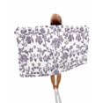 thumbnail image 1 of Purple Flower Beach Towels Oversized Super Absorbent, Vintage Farmhouse Boho Leaf Spring Plant Lightweight Bath Towel Quick Dry Sets For Bathroom/Pool/Rv Camping/Beach Play/Gym Room/Picnic 31"x62", 1 of 8