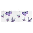 thumbnail image 1 of Purple Flower Butterfly Pattern Kitchen Rug Mat,Kitchen Runner Rugs Non Skid Washable,Decorative Kitchen Floor Mats for Kitchen,Sink,Laundry,17"X47", 1 of 5