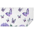 thumbnail image 1 of Purple Flower Butterfly Pattern Rectangle Tablecloth 60"x102",Waterproof Polyester Rectangle Table Cloth, Wipeable Spillproof Polyester Tablecloth for Dining, Camping, Indoor and Outdoor, 1 of 6