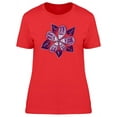 thumbnail image 1 of Purple Flower Ethnic Style T-Shirt Women -Image by Shutterstock, Female XX-Large, 1 of 2