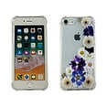 thumbnail image 1 of Purple Flower For iPhone SE 2020 Case TPU Clear Soft & Flexible Ultra-Thin Shockproof Anti-Scratch Transparent Bumper Slim Lightweight Protective Cover for iPhone SE 4.7 Inch 2020 Women Girls, 1 of 4
