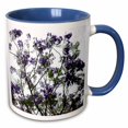 thumbnail image 1 of 3drose, Purple Flower Tree Jacaranda Against Bright Sky, 15oz Two-tone Blue Mug, 1 of 6