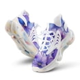 thumbnail image 1 of Purple Flowers Beautiful Walking Shoes for Men Woman Lightweight Tennis Fashion Elastic Sports Shoes Cushion Basketball Shoes, 1 of 7