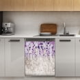 thumbnail image 1 of Purple Flowers Dishwasher Magnet Cover Decorative Sticker for Home Cabinet Kitchen 23" x26", 1 of 5