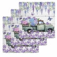 thumbnail image 1 of Purple Flowers Kitchen Dish Towels for Drying Dishes Set of 3, Weeping Spring Floral Truck Butterfly Wooden Waffle Weave Microfiber Hand Tea Bathroom Towels Quick Dry & Absorbent Towel 12x12, 1 of 7