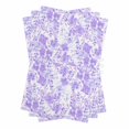 thumbnail image 1 of Purple Flowers Kitchen Towels Set of 3, Water Absorbent Dish Towel, Watercolor Summer Botanical Floral Decorative Hand Towels - Quick Drying Cloth for Cooking Baking, 18x28 Inch, 1 of 8