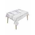 thumbnail image 1 of Purple Flowers Table Cloth, Waterproof Tablecloth for Rectangle Tables, Weeping Elegant Spring Floral Wooden Pastoral Reusable Washable Fabric Table Cover for Restaurant Kitchen Dining 60"x102", 1 of 9