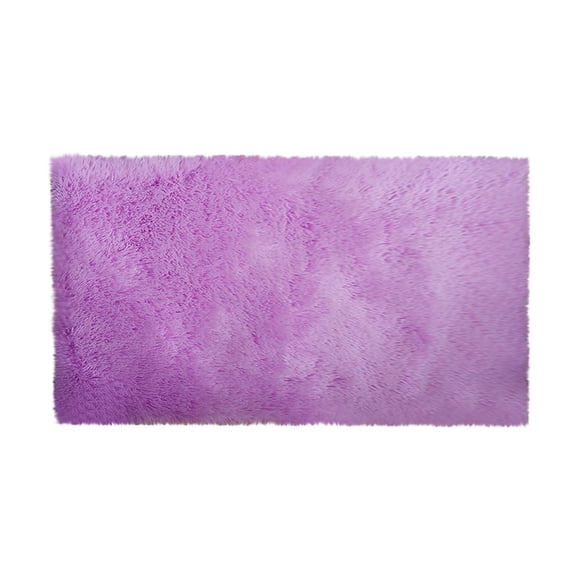 Purple Fluffy Rug Shaggy Area Rug, 20"x63" Area Rugs for Bedroom, Soft Cute Play Mat, Indoor Floor Carpet for Teen, Preppy Dorm, Plush Aesthetic Bedside Rug